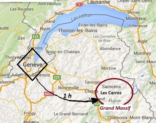 Vintage Chic -Central, Wifi, Mountain View Les Carroz d'Arâches Exterior foto